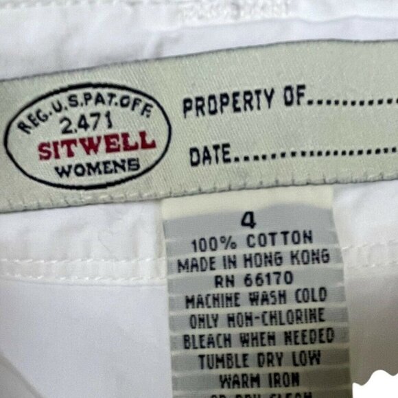 Sitwell Women's size 4 Ivory Drawstring Hem Pants - Picture 5 of 7